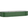 Image de vidaXL - Plantenbak - 249x100x36 - cm - gegalvaniseerd - staal - groen