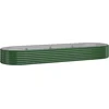 Image de vidaXL - Plantenbak - 322x100x36 - cm - gegalvaniseerd - staal - groen