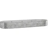 Image de vidaXL - Plantenbak - 322x100x36 - cm - gegalvaniseerd - staal - zilverkleurig