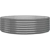 Image de vidaXL - Plantenbak - 140x140x36 - cm - gegalvaniseerd - staal - grijs