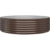 Image de vidaXL - Plantenbak - 140x140x36 - cm - gegalvaniseerd - staal - bruin