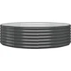 Image de vidaXL - Plantenbak - 140x140x36 - cm - gegalvaniseerd - staal - antracietkleurig