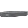 Image de vidaXL - Plantenbak - 296x140x36 - cm - gegalvaniseerd - staal - grijs