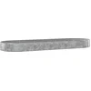 Image de vidaXL - Plantenbak - 450x140x36 - cm - gegalvaniseerd - staal - zilverkleurig