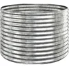 Image de vidaXL - Plantenbak - 100x100x68 - cm - gegalvaniseerd - staal - zilverkleurig