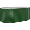 Image de vidaXL - Plantenbak - 175x100x68 - cm - gegalvaniseerd - staal - groen