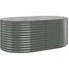 Image de vidaXL - Plantenbak - 175x100x68 - cm - gegalvaniseerd - staal - grijs