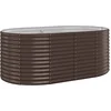 Image de vidaXL - Plantenbak - 175x100x68 - cm - gepoedercoat - staal - bruin