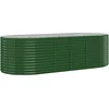 Image de vidaXL - Plantenbak - 249x100x68 - cm - gegalvaniseerd - staal - groen