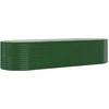Image de vidaXL - Plantenbak - 322x100x68 - cm - gegalvaniseerd - staal - groen