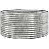 Image de vidaXL - Plantenbak - 140x140x68 - cm - gegalvaniseerd - staal - zilverkleurig