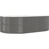 Image de vidaXL - Plantenbak - 212x140x68 - cm - gegalvaniseerd - staal - grijs