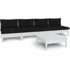 Image de vidaXL - 5-delige - Loungeset - met - antracietkleurige - kussens - grenenhout