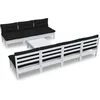Image de vidaXL - 8-delige - Loungeset - met - antracietkleurige - kussens - grenenhout