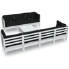 Image de vidaXL - 8-delige - Loungeset - met - kussens - massief - grenenhout