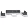 Image de vidaXL - 9-delige - Loungeset - met - kussens - massief - grenenhout