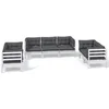 Image de vidaXL - 7-delige - Loungeset - met - kussens - massief - grenenhout