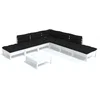 Image de vidaXL - 8-delige - Loungeset - met - kussens - grenenhout - wit