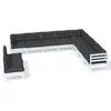 Image de vidaXL - 10-delige - Loungeset - met - kussens - massief - grenenhout - wit