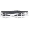 Image de vidaXL - 13-delige - Loungeset - met - kussens - massief - grenenhout - wit