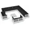 Image de vidaXL - 14-delige - Loungeset - met - kussens - massief - grenenhout - wit