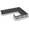 Image de vidaXL - 10-delige - Loungeset - met - kussens - grenenhout - wit