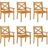 Image de vidaXL - Tuinstoelen - 6 - st - massief - acaciahout