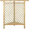 Image de vidaXL - Hoekpergola - met - bank - 166x81x174 - cm - geïmpregneerd - grenenhout