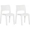 Image de vidaXL - Tuinstoelen - 2 - st - polypropeen - wit