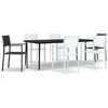 Image de vidaXL - 7-delige - Tuinset - zwart - en - wit