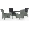 Image de vidaXL - 5-delige - Tuinset - lichtgrijs