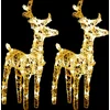 Image de vidaXL - Kerstrendieren - 2 - st - 80 - LED's - acryl - warmwit