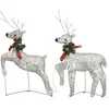Image de vidaXL - Kerstrendieren - 2 - st - 40 - LED's - goudkleurig