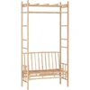 Image de vidaXL - Tuinbank - met - pergola - 116 - cm - bamboe
