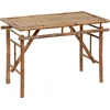 Image de vidaXL - Tuintafel - inklapbaar - 115x50x75 - cm - bamboe