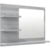 Image de vidaXL - Badkamerspiegel - 60x10,5x45 - cm - bewerkt - hout - grijs - sonoma - eiken