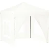 Image de vidaXL - Partytent - inklapbaar - met - zijwanden - 2x2 - m - wit