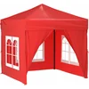 Image de vidaXL - Partytent - inklapbaar - met - zijwanden - 2x2 - m - rood