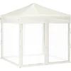 Image de vidaXL - Partytent - inklapbaar - met - zijwanden - 2x2 - m - crèmekleurig