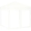 Image de vidaXL - Partytent - inklapbaar - met - zijwanden - 2x2 - m - wit