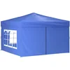 Image de vidaXL - Partytent - inklapbaar - met - zijwanden - 3x3 - m - blauw