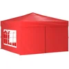 Image de vidaXL - Partytent - inklapbaar - met - zijwanden - 3x3 - m - rood