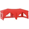 Image de vidaXL - Partytent - inklapbaar - met - zijwanden - 3x6 - m - rood