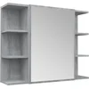 Image de vidaXL - Badkamerspiegelkast - 80x20,5x64 - cm - bewerkt - hout - grijs - sonoma