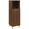 Image de vidaXL - Badkamerkast - 30x30x95 - cm - bewerkt - hout - bruin - eikenkleur
