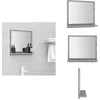 Image de vidaXL - Badkamerspiegel - 40x10,5x37 - cm - bewerkt - hout - grijs - sonoma - eiken