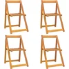 Image de vidaXL - Tuinstoelen - 4 - st - inklapbaar - massief - acaciahout