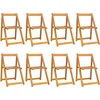 Image de vidaXL - Tuinstoelen - 8 - st - inklapbaar - massief - acaciahout