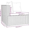 Image de vidaXL - 6-delige - Loungeset - met - kussens - poly - rattan - bruin