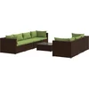 Image de vidaXL - 8-delige - Loungeset - met - kussens - poly - rattan - bruin